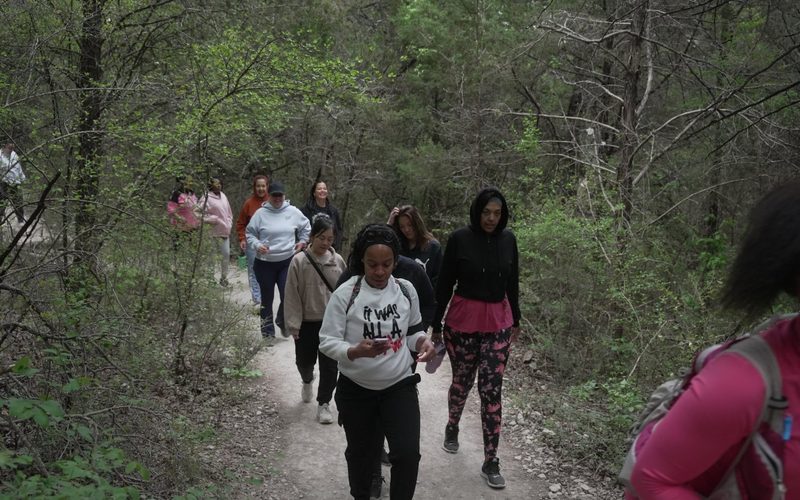 HikeHER guided trail hike at Cedar Ridge